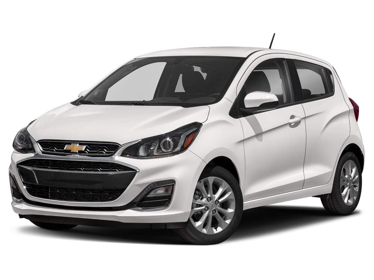 2020 Chevrolet Spark LT FWD in Summit White — front three-quarter view