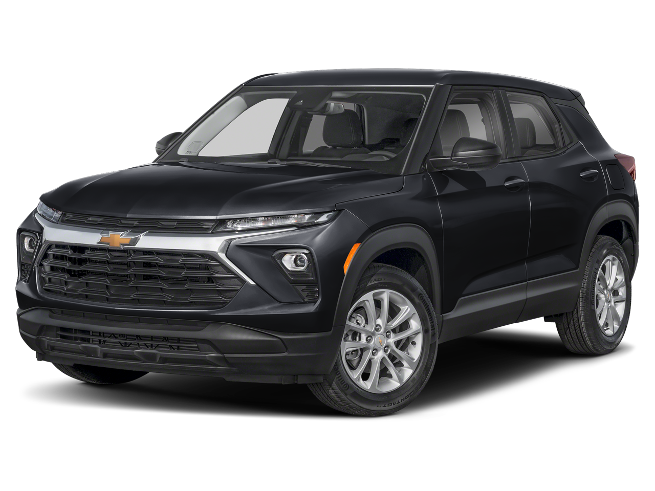2024 Chevrolet Trailblazer LS AWD in Mosaic Black Metallic — front three-quarter view