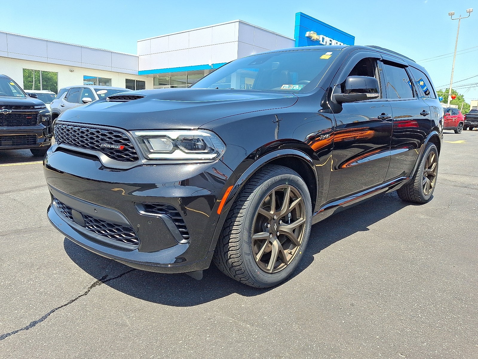 2025 Dodge Durango R/T 20th Anniversary Plus AWD AWD in Db Black Clearcoat — front three-quarter view