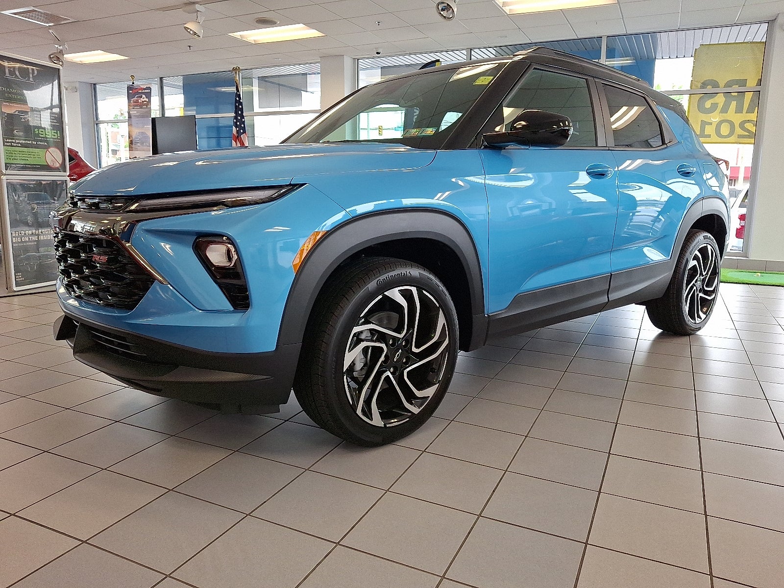 2026 Chevrolet Trailblazer RS AWD in Marina Blue Metallic — front three-quarter view
