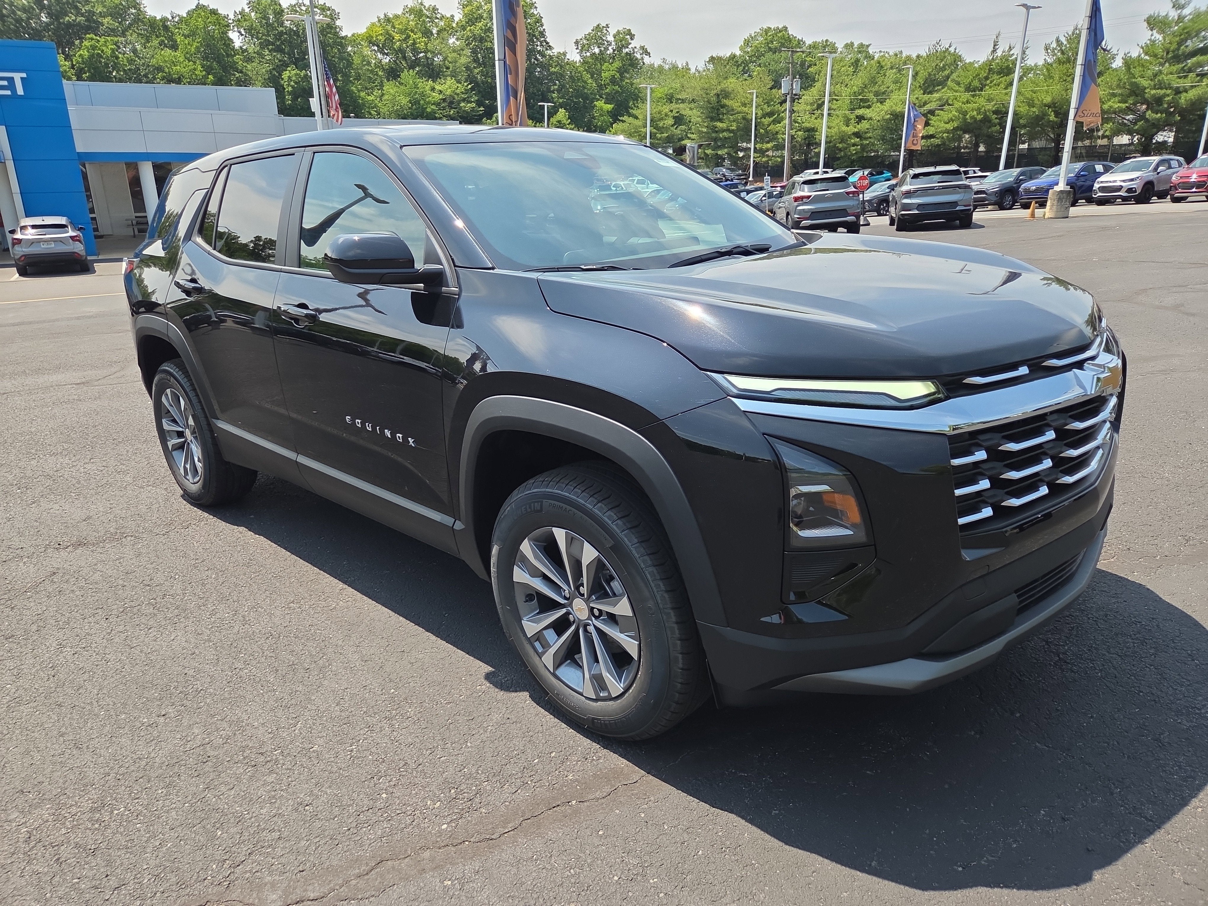 2026 Chevrolet Equinox LT AWD in Mosaic Black Metallic — front three-quarter view