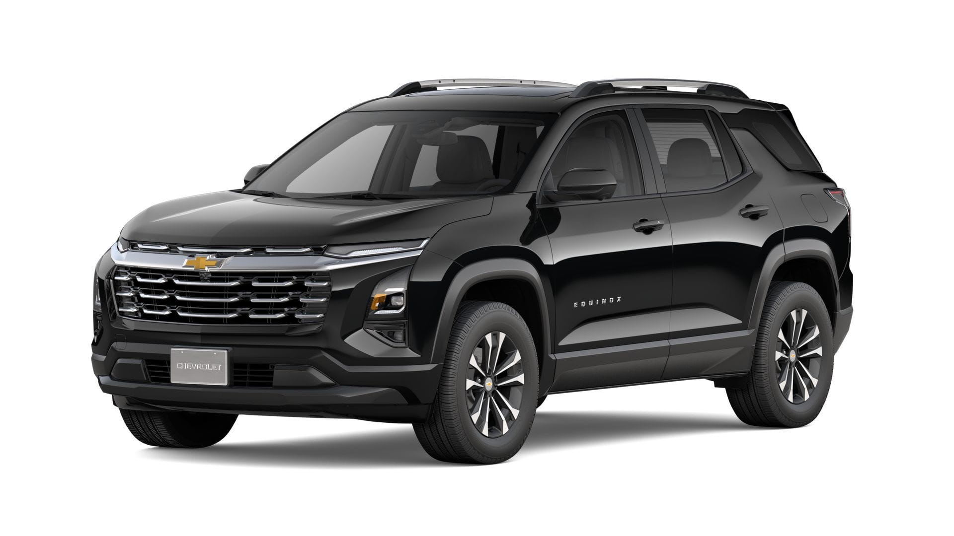 2027 Chevrolet Equinox AWD LT AWD in Mosaic Black Metallic — front three-quarter view