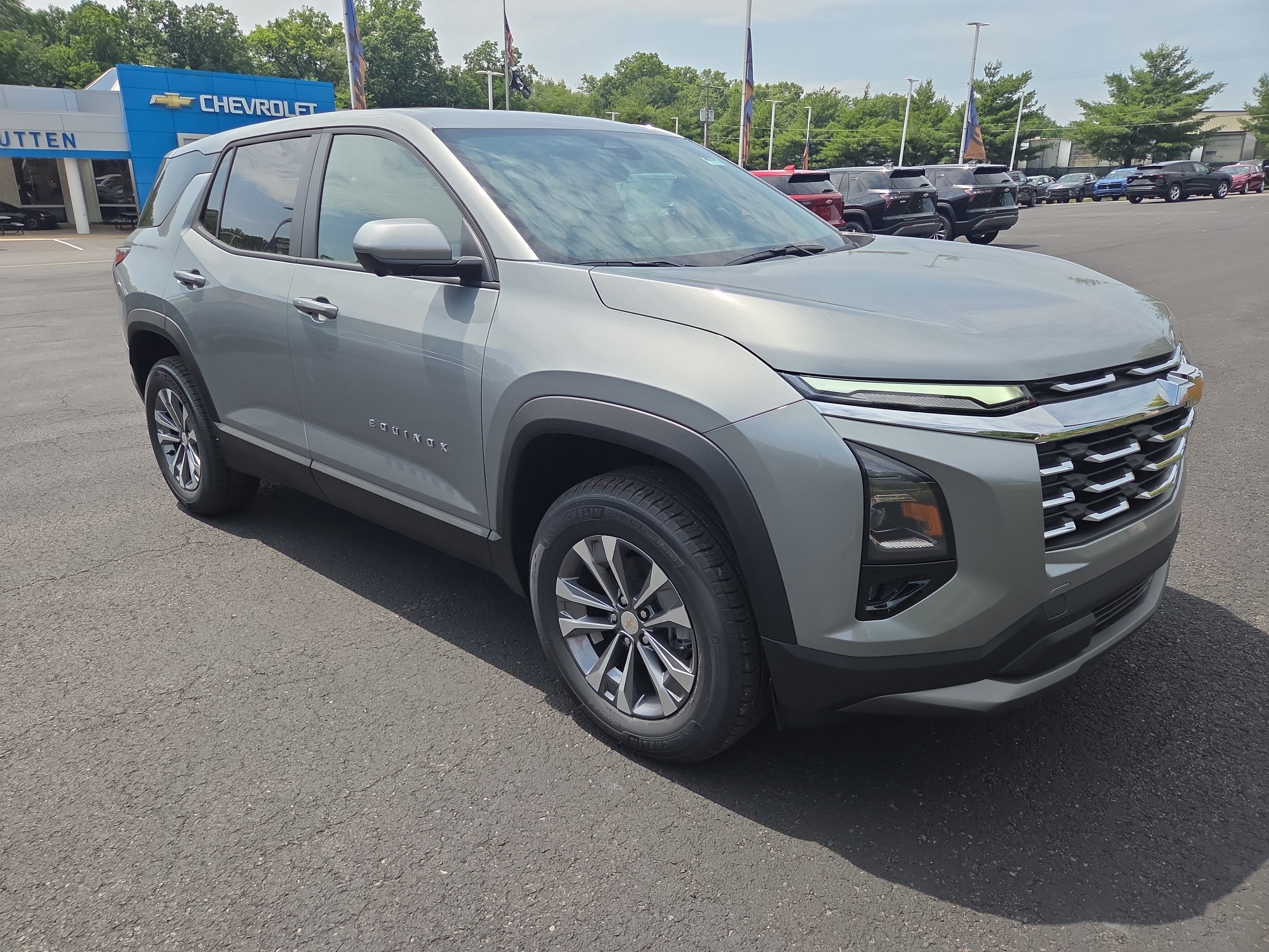 2026 Chevrolet Equinox LT AWD in Sterling Gray Metallic — front three-quarter view