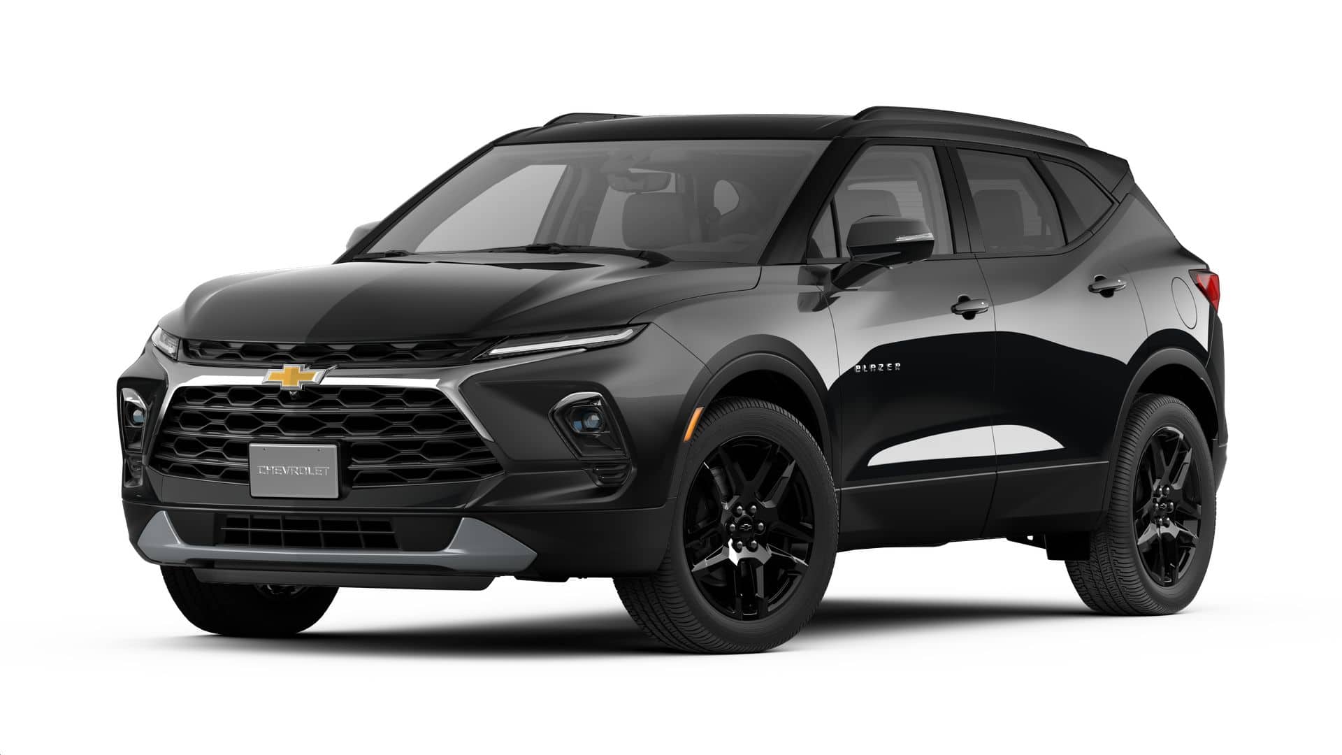 2026 Chevrolet Blazer 3LT AWD in Black — front three-quarter view